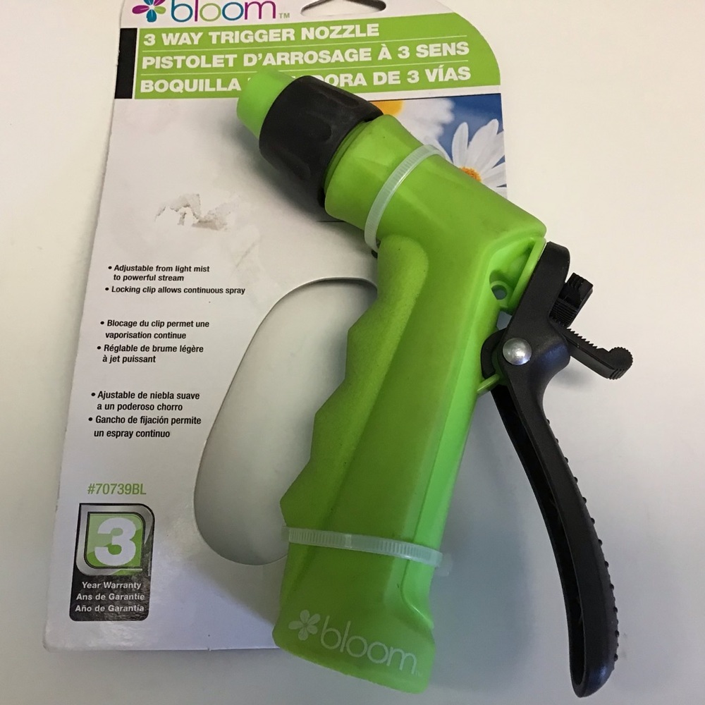 Bloom 3 Way Hose Trigger Nozzle